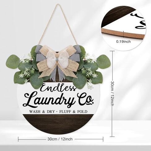 TOARTI علامة الغسيل الخشبية غرفة الغسيل علامة الخشب علامات الغسيل لغرفة الغسيل علامة معلقة الحمام الحمام الجدار الديكور in Kuwait