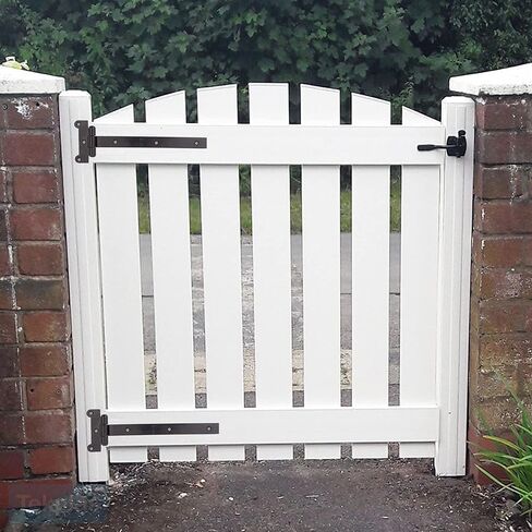 مفصلات أبواب سوداء لتحسين المنزل - حزمة من مفصلات أبواب مقاس 18 بوصة باللون الأسود غير اللامع - مفصلات أبواب الحظيرة بسمك 4 مم تشتمل على 12 براغي تثبيت مطلية باللون الأسود - مفصلة بوابة حديدية شديدة التحمل in Kuwait