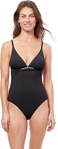 Profile by Gottex Women's Standard Unchain My Heart Halter V-Neck One Piece in Saudi Arabia