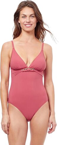 Profile by Gottex Women's Standard Unchain My Heart Halter V-Neck One Piece in Saudi Arabia