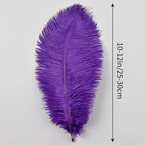 THARAHT White Ostrich Feathers 24pcs Natural Bulk 8-10Inch 20cm-25cm for Crafts Wedding Party Centerpieces Christmas Tree Decoration Feathers in Saudi Arabia