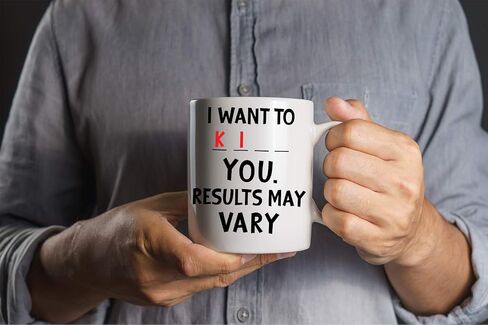 I Want to K You 11oz Funny Coffee Mug With Sayings Inspirational Sarcasm Desk Office Decor For Women Men Boss Coworker Best Friend By CBT Mugs in Saudi Arabia