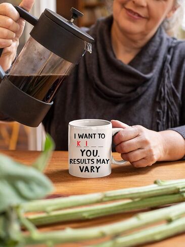I Want to K You 11oz Funny Coffee Mug With Sayings Inspirational Sarcasm Desk Office Decor For Women Men Boss Coworker Best Friend By CBT Mugs in Saudi Arabia