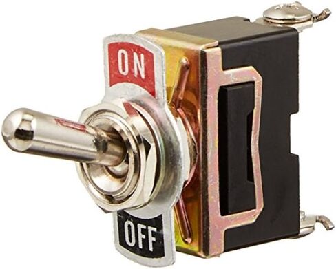 3 X Heavy Duty 20A 125V 15A 250V DPST 4 Terminal Pin ON/OFF Rocker Toggle Switch Flick Metal Waterproof Cap Knob in Kuwait