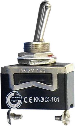 3 X Heavy Duty 20A 125V 15A 250V DPST 4 Terminal Pin ON/OFF Rocker Toggle Switch Flick Metal Waterproof Cap Knob in Kuwait