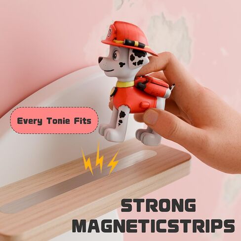 Butterfly Tonie Shelf for Tonie and Tonie Box - White Magnetic Tonie Wooden Floating Shelf for Tonie Storage, Cute Tonie Wall Shelf for 8-12 Tonie Figures,Tonie Box Shelf Wall Mounted for Kids in Saudi Arabia