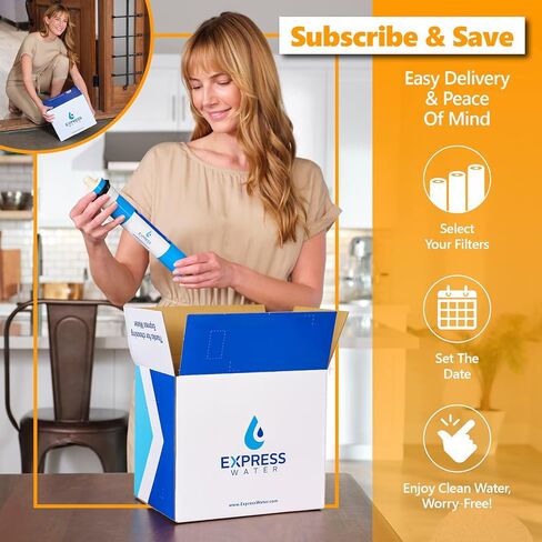 نظام تصفية المياه بالتناضح العكسي Express Water، ترشيح متعدد المراحل، خالي من مادة BPA in Kuwait