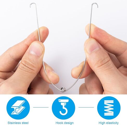 OIIKI 7Pcs Recessed Lighting Springs Clips Recessed Lighting, Torsion Spring Clips Metal, Recessed Light Covers Trims for Recessed Lighting Accessories in Saudi Arabia