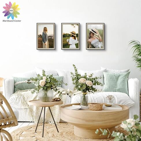 MBC MAT BOARD CENTER, 8x12 Ornate Picture Frame Without Mat to Display 8x12 Photo/Print, Tempered Glass Wall Mounting (Ornate Gold/Black) in Saudi Arabia