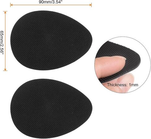 5 Pairs Non-Skid Shoe Pads 3.5"x2.6" No Slip Shoe Grip Stick Sole Protector Silicone Cushion Self-Adhesive for Men and Women, Clear in Saudi Arabia