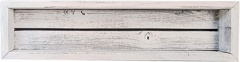 أرفف عائمة لصندوق الظل الخشبي من Rockin' Wood مع دعامة خشبية، مصنوعة من خشب الحظيرة المستصلحة، مجموعة من 3 قطع، رمادي مقاوم للطقس in Kuwait