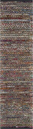 SAFAVIEH Cape Cod Collection Area Rug - 5' x 8', Multi, Handmade Flat Weave Braided Cotton & Jute, Ideal for High Traffic Areas in Living Room, Bedroom (CAP360A) in Saudi Arabia