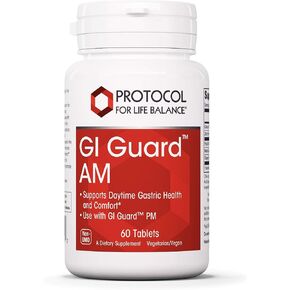 Protocol GI Guard - PepZin GI Zinc and Calcium Carbonate - Digestive Support - 60 Tabs