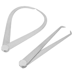 2Pcs Calipers Machinist Solid Outside Inside 6 Inch Stainless Steel Measuring Metalworking Tools Set for OD ID Measuring