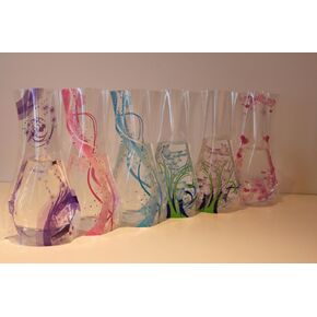 Plastic Foldable Flower Vase 6-pieces (Just Like the Picture)
