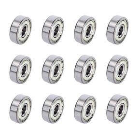 12Pcs 625ZZ Deep Groove Ball Bearings(5mm x 16mm x 5mm) for Skateboard,3D Printer, DIY Mechanical Transmission Parts