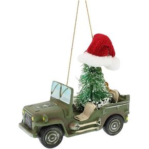 U.S Army® Vehicle With Christmas Tree Ornament,Resin