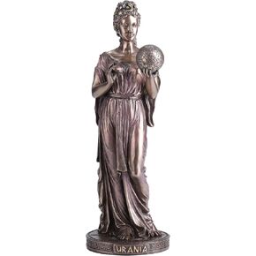 Veronese Design 9 Inch Urania Greek Goddess of Astronomy Cold Cast Resin Antique Bronze Finish Sculpture