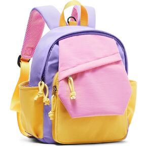 Toddler Backpack for Boys Girls 2-4, Small Kids Backpack for School, Preschool Kindergarten Backpack, Toddler Mini Bookbag Travel Daypack for Kids Red Blue