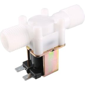 uxcell AC110V G1/2 Plastic Water Electric Solenoid Valve Normally Closed N/C Pressure Water Inlet Flow Switch