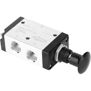 3R210-08 2 Position 3 Way Pneumatic Air Hand Lever Operated Valve Solenoid Valve PT1/4" PT1/8" Hand Pull Push Air Control Valve,Manual Valve