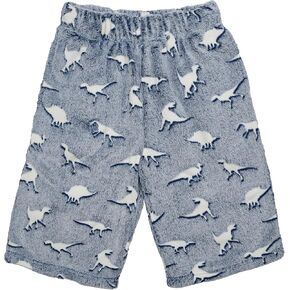 iscream Big Boys Fun Print Silky Soft Plush Shorts - Best Buddies Collection