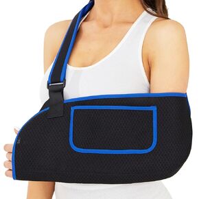 Arm Sling for Shoulder Injury Rotator Cuff Torn Wrist and Elbow Surgery Adjustable Padded Elbow Dislocation and Sprain Brace Shoulder Immobilizer for men&women Arm Support Straps for