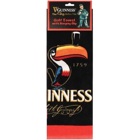 Guinness Toucan Golf Towel with Hanging Clip