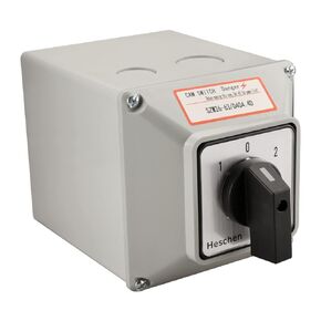 Universal Rotary Changeover Switch SZW26-63/D404.4D 660V 63A ON-OFF-ON 3 Position 4 Phase 4NO+4NC 16 Terminals CE with Master Switch Exterior Box LW28-63/4
