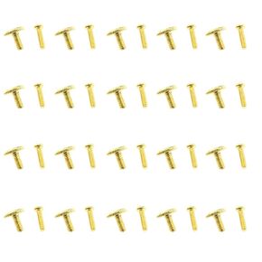40PCS 1/2 Inch Ceiling Fan Fixture ScrewsCeiling Fan Blade ScrewsArm Ball Replacement Copper Flat Head and Phillips Head Two Styles