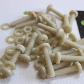 50 x Glass Filled Reinforced Super Nylon Pan Head, Crosshead Machine Screws, M8 x 40mm, Plastic Nuts and Bolts, Washers, 5/16 x 1-37/64