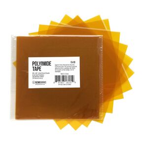 Gizmo Dorks Kapton Tape (Polyimide) for 3D Printer Build Plate, 10 x 10 inches, 10 Sheets per Pack