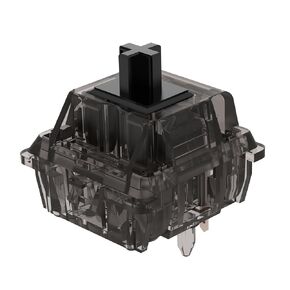 DUROCK Linear Switches, 5 Pins L7 Lubed Switches V2, Ink Black Linear Mechanical Keyboard Switches for DIY Keyboards (DUROCK L7 62g, 70pcs)