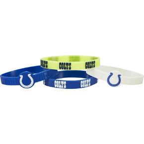 Aminco NFL Indianpolis Colts Silicone Bracelets, 4-Pack