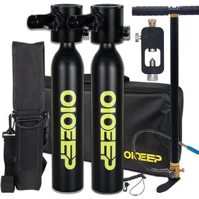 Mini Scuba Diving Tank, 0.5L Dive Portable Lungs Kit, Diving Lung Tank Set, Underwater Breathing System for Family, Party and Trip Perfect Professional Diving Packages