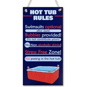 CARISPIBET Welcome to the backyard bar Home signs outdoor signs porch decorative plaques kitchen signs 6" x 12"