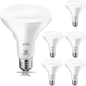 لمبة إضاءة مجوفة حيوية 75 وات BR30 LED، قابلة للتعتيم، 900 لومن، ضوء النهار 5000 ك، قاعدة E26، ضوء فيضانات داخلي لعلب 5/6 بوصة، مدرج في قائمة UL in Kuwait