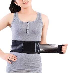 Back Support with Magnet, Tourmaline Magnetic Back Braces for Lower Back Pain Relief, Self Heating & Soothing Back Support Belt, Lumbar Support Belt for Herniated Disc/Sciatica (Medium)