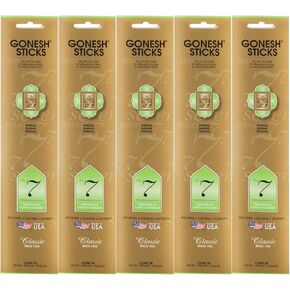 Gonesh Incense Sticks Classic Collection - No. 7 Perfumes of Earthly Wonders 5 Packs (100 Total)