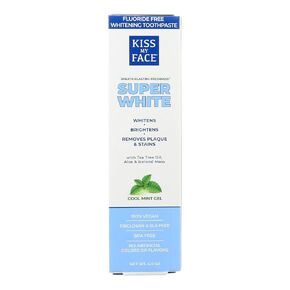 Kiss My Face Toothpaste Whitening Cool Mint 4.5 Ounce (Flouride-Free) (133ml) (3 Pack)