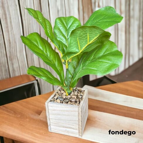 2 حزمة نباتات اصطناعية بوعاء 16 بوصة مع وعاء خشبي للمنزل والمكتب ديكور الغرفة الخضراء وهمية طائر الجنة وأوراق الكمان المزيفة نبات اللبخ باندوراتا هدية الترحيب بالمنزل الجديد in Saudi Arabia