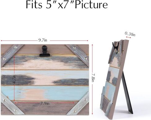 PETAFLOP Real Wood 5x7 Picture Frame Distressed White, Handmade Rustic 5 by 7 Photo Frame, Farmhouse 7x5 Frame for Home Office Decor, Wall Hanging or Tabletop Display in Saudi Arabia