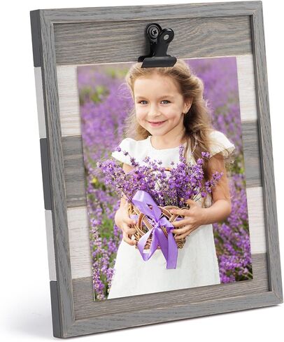 PETAFLOP Real Wood 5x7 Picture Frame Distressed White, Handmade Rustic 5 by 7 Photo Frame, Farmhouse 7x5 Frame for Home Office Decor, Wall Hanging or Tabletop Display in Saudi Arabia