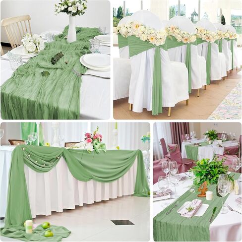 24 Pack Cheesecloth Table Runner 20 x 120 inch Gauze Table Runner Bulk Cheesecloth Fabric Table Runners 10FT Long Rustic Sheer Cheese Cloth Table Runner for Wedding,Baby Shower,Party Decor(Dusty Rose) in Saudi Arabia