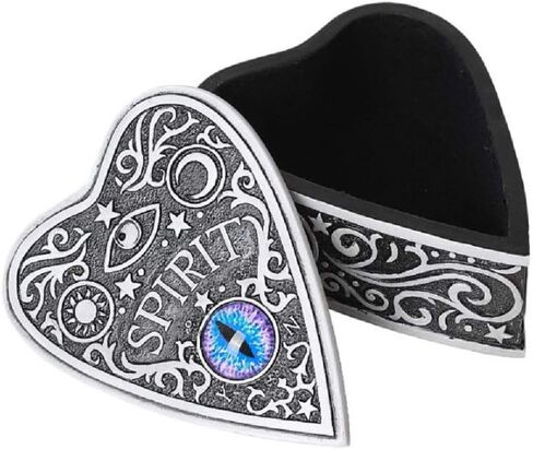 Pacific Giftware Mystical Spirit Ouija Eye Planchette Heart Shaped Trinket Box Home Decor Accent in Saudi Arabia