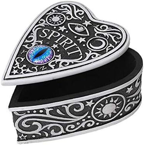 Pacific Giftware Mystical Spirit Ouija Eye Planchette Heart Shaped Trinket Box Home Decor Accent in Saudi Arabia