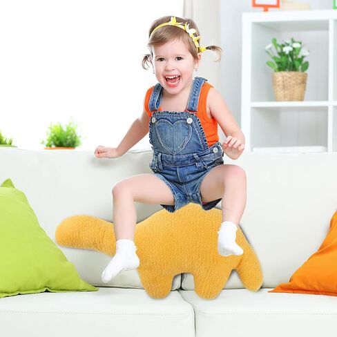 AOLIGE Dino Nugget Pillow Dinosaur Nugget Pillow Soft Dinosaur Chicken Nuggets Plush (15.7 inch T-Rex) in Kuwait