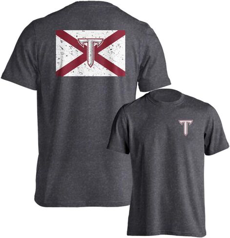 Troy Trojans Official Alabama State Flag Fan T-Shirt in Saudi Arabia