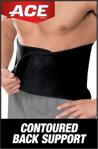 ACE Work Belt Back Supoprt, One Size Fits Most, Black in Saudi Arabia