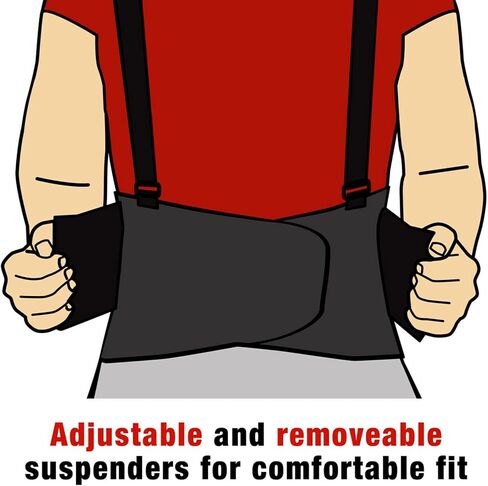 ACE Work Belt Back Supoprt, One Size Fits Most, Black in Saudi Arabia